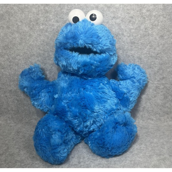 Vintage 2002 Sesame Street Cookie Monster Plush Toy Gund Blue 11" Stuffed Animal - Picture 2 of 11